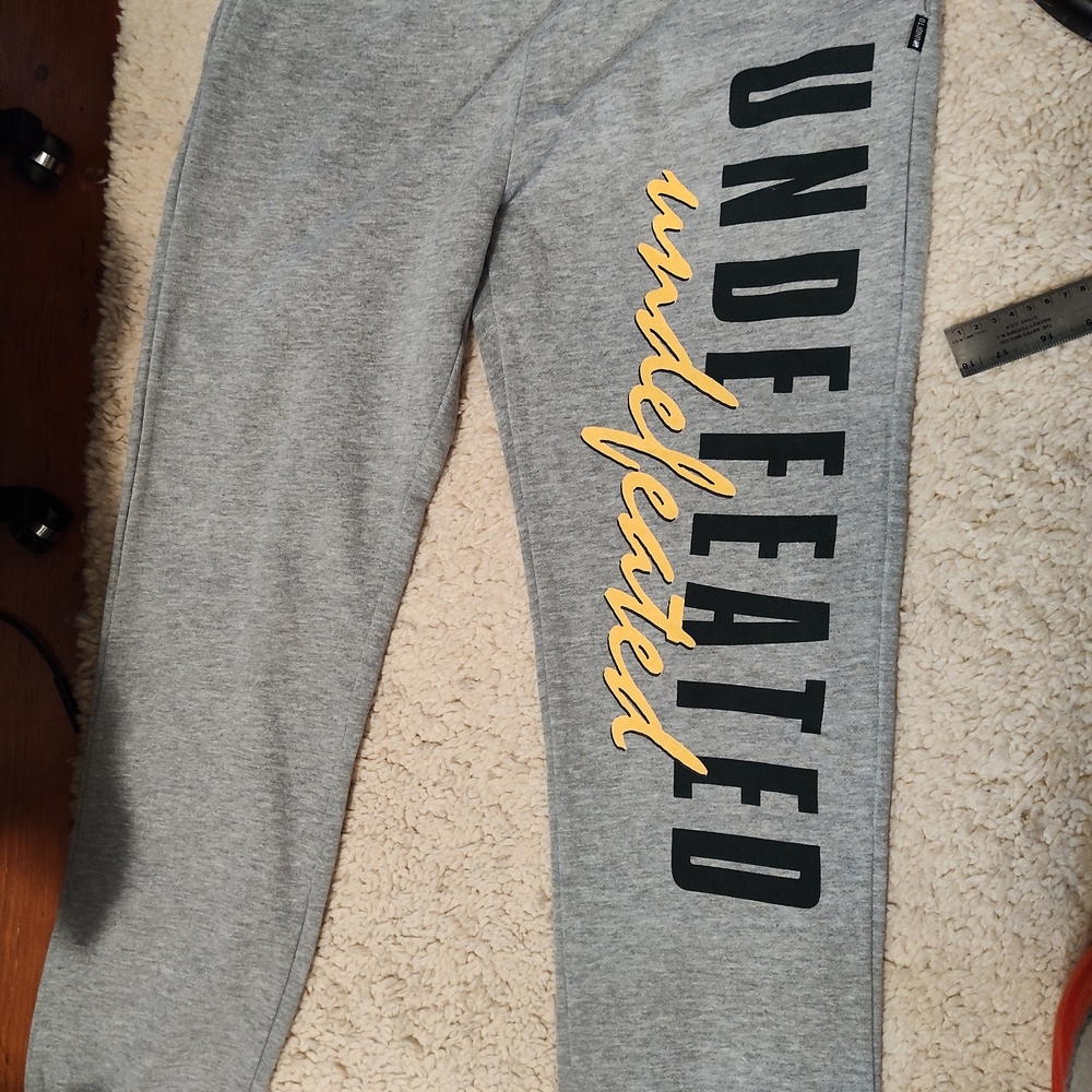 NWT Undefeated Fanatic Gray Men's Sweatpants Joggers Sz S